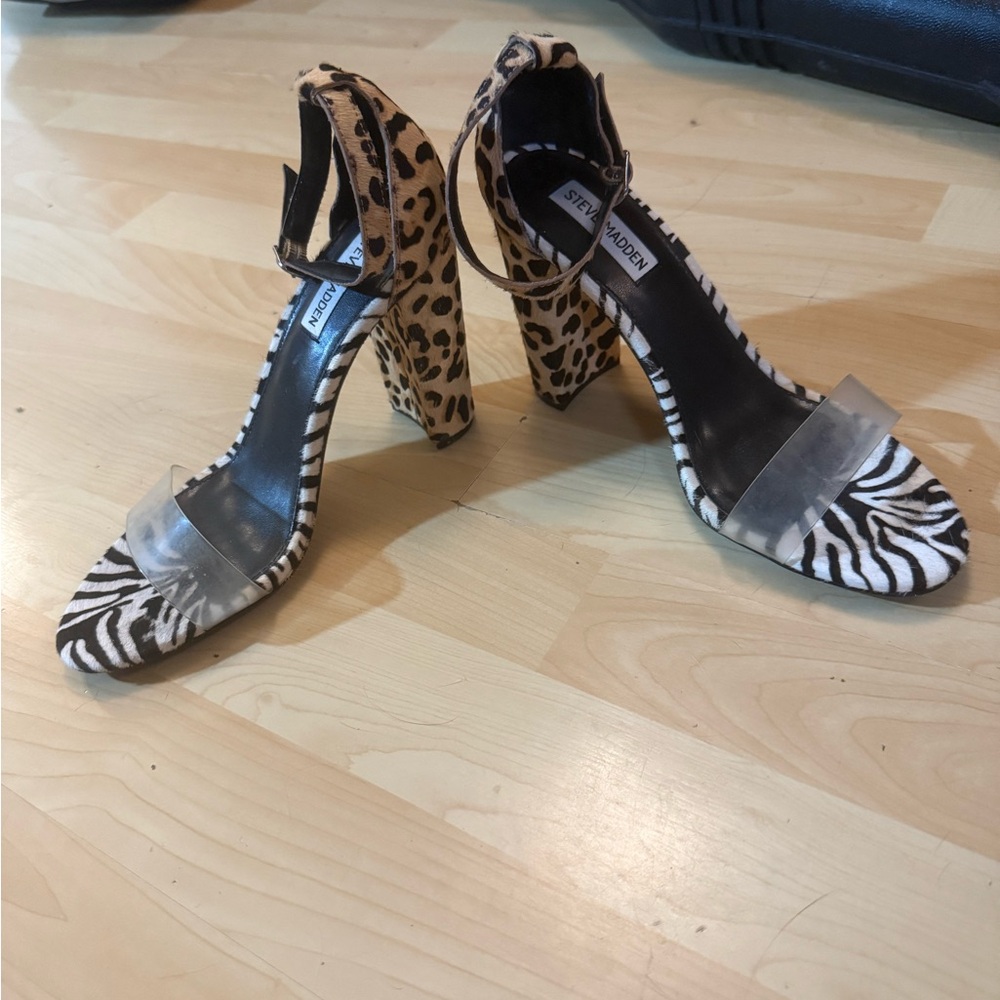 Steve Madden Zebra and Leopard Print Heels